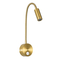GLOBOSTAR® GOOSE 60880 Μοντέρνο Φωτιστικό Τοίχου - Απλίκα Ξενοδοχείου Reading Light LED 3W 300lm 36° AC 220-240V IP20 Φυσικό Λευκό 4500K - CREE XPE Chip & TÜV SÜD Driver - Χρυσό Πλατίνα - Μ6.5 x Π15 x Υ24.5cm - 3 Χρόνια Εγγύηση