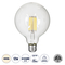 GLOBOSTAR® BUBBLE 99055 Λάμπα E27 G125 LED 12W 1320lm 360° AC 220-240V IP20 Φυσικό Λευκό 4500K Dimmable - Long Filament Chip - Διάφανο - Μ12.5 x Π12.5 x Υ18cm - 3 Χρόνια Εγγύηση