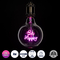 GLOBOSTAR® BE HAPPY 99259 Λάμπα E27 G125 LED 4W 340lm 360° AC 220-240V IP20 Ροζ Dimmable - Filament Chip - Διάφανο - Μ12.5 x Π12.5 x Υ18cm - 3 Χρόνια Εγγύηση