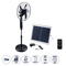 GloboStar® SOLARE-FAN 85358 Solar Fan Αυτόνομος Ηλιακός Επιδαπέδιος Ανεμιστήρας 25W 2 Λειτουργιών Ρεύματος με AC 220-240V ή με Φωτοβολταϊκό Panel 9V 15W & Επαναφορτιζόμενη Μπαταρία Li-ion 7.4V 6000mAh - 12 Ταχύτητες - Ασύρματο Χειριστήριο - Ενσωματωμένο USB 2.0 Charger Συσκευών - IP20 - Μ44 x Π37.5 x Υ132cm - Μαύρο - 2 Years Warranty