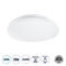GLOBOSTAR® CELANO 61005 Φωτιστικό Πλαφονιέρα Οροφής LED 20W 2000lm 120° AC 220-240V Αδιάβροχο IP54 Ψυχρό Λευκό 6000K - Lumileds SMD Chip - Λευκό Γαλακτερό - Μ26 x Π26 x Υ6cm - 3 Χρόνια Εγγύηση