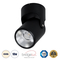 GLOBOSTAR® DETRONIC 60504 Κινούμενο Downlight Σποτ LED 10W 1300lm 24° AC 220-240V IP20 Φυσικό Λευκό 4500K - Bridgelux COB Chip & TÜV SÜD Driver - Μαύρο Ματ - Μ9 x Π9 x Υ16cm - 5 Χρόνια Εγγύηση