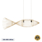 GLOBOSTAR® FISH 01927 Boho Κρεμαστό Φωτιστικό Οροφής με Ντουί 2 x E27 AC 220-240V IP20 - Μπεζ - Μ130 x Π42 x Υ42cm