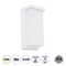 GLOBOSTAR® LOFT 60760 Μοντέρνο Φωτιστικό Τοίχου - Απλίκα LED 18W 1890lm 120° AC 220-240V Αδιάβροχο IP65 Φυσικό Λευκό 4500K - Bridgelux SMD Chip - Λευκό Ματ - Μ24.5 x Π11 x Υ9.5cm - 3 Χρόνια Εγγύηση