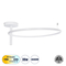 GLOBOSTAR® VERONA 61224 Μοντέρνο Φωτιστικό Οροφής LED 36W 4032lm 360° AC 220-240V IP20 Ρυθμιζόμενο Λευκό CCT με On/Off 2700K/4500K/6000K - Lumileds SMD Chip - Λευκό Ματ - Μ60 x Π60 x Υ23cm - 3 Χρόνια Εγγύηση