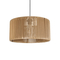 GLOBOSTAR® KYCLOS 203-0049 Boho Κρεμαστό Φωτιστικό Οροφής με Ντουί 1 x E27 AC 220-240V IP20 - Μπεζ - M40 x Π40 x Υ25.5cm
