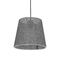 GLOBOSTAR® CONEY 203-0070 Μοντέρνο Κρεμαστό Φωτιστικό Οροφής με Ντουί 1 x E27 AC 220-240V IP20 - Γκρι - Μ26 x Π26 x Υ25cm