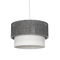 GLOBOSTAR® SISSIE 203-0139 Μοντέρνο Κρεμαστό Φωτιστικό Οροφής με Ντουί 1 x E27 AC 220-240V IP20 - Μαύρο & Λευκό - Μ30 x Π30 x Υ23cm