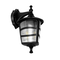 GLOBOSTAR® ZARDIN 203-0206 Vintage Φωτιστικό Τοίχου - Απλίκα με Ντουί 1 x E27 AC 220-240V IP44 - Μαύρο - Μ17 x Π22 x Υ30cm