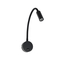 GLOBOSTAR® GOOSE 61690 Μοντέρνο Φωτιστικό Τοίχου - Απλίκα Ξενοδοχείου Reading Light LED 3W 300lm 36° AC 220-240V IP20 Θερμό Λευκό 2700K - CREE XPE Chip & TÜV SÜD Driver - Μαύρο Ματ - Μ6.5 x Π15 x Υ24.5cm - 3 Χρόνια Εγγύηση