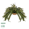 GloboStar® Artificial Garden FERN HANGING PLANT 20622 Τεχνητό Κρεμαστό Διακοσμητικό Φυτό Φτέρης Π90 x Μ90 x Y70cm