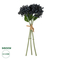 GloboStar® Artificial Garden BLACK HYACINTH BOUQUET 21356 Τεχνητό Διακοσμητικό Μπουκέτο Μαύρο Υάκυνθος Y30cm