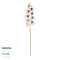 GloboStar® Artificial Garden WHITE ORCHID BRANCH 21406 Τεχνητό Διακοσμητικό Κλαδί Λευκή Ορχιδέα Y95cm