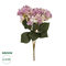 GloboStar® Artificial Garden PURPLE ORTENSIA GRASS BRANCH 21487 Τεχνητό Διακοσμητικό Κλαδί Μωβ Ορτανσίας Y43cm