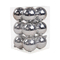 Σετ Χριστουγεννιάτικες μπάλες - 8cm - 12pcs - 326062 - Silver